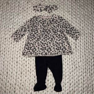 H&M Leopard Headband Newborn Set